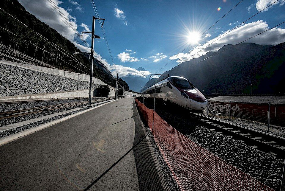Nordportal des Gotthard-Basistunnels © AlpTransit Gotthard AG