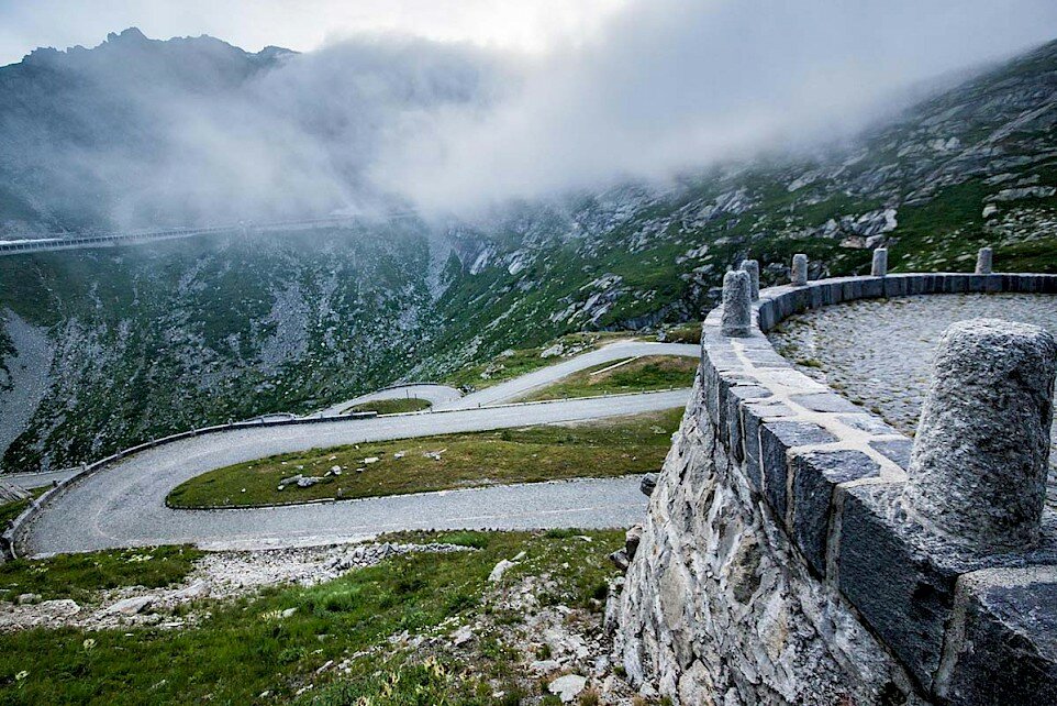 Tremola vom Gotthardpass Richtung Airolo © Martin Wabel