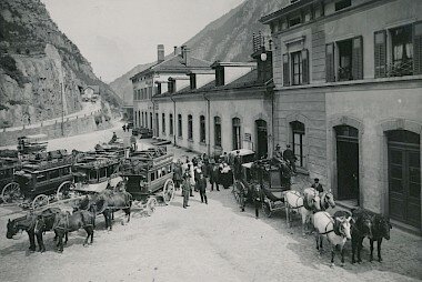 Rundgang Gotthardtunneldorf Göschenen